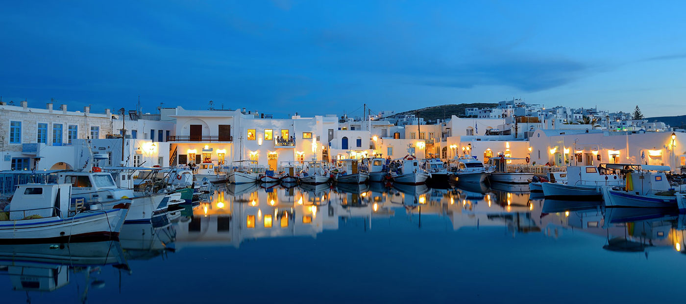 The small port of Naoussa at Paros