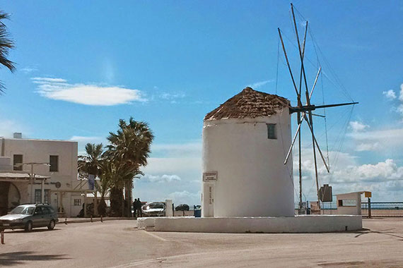 A windmill at Parikia